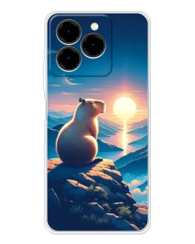 Чехол для Ulefone Note 20 Pro с картинкой «Закат солнца с капибарой» Чехол для Ulefone Note 20 Pro с картинкой «Закат солнца с капибарой»