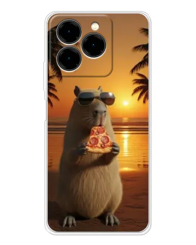 Чехол для Ulefone Note 20 Pro с картинкой «Капибара с пиццей» Чехол для Ulefone Note 20 Pro с картинкой «Капибара с пиццей»