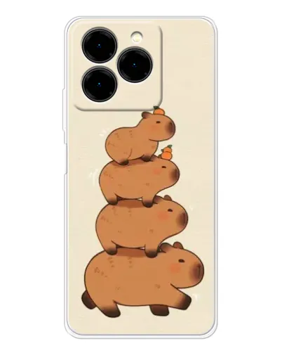 Чехол для Ulefone Note 20 Pro с картинкой «Башня из капибар» Чехол для Ulefone Note 20 Pro с картинкой «Башня из капибар»