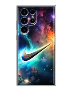 Чохол для Ulefone Note 22 з картинкою «Космічний Nike Swoosh»