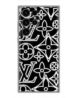 Чохол для Ulefone Note 22 з картинкою «Чорно-білий візерунок LV»