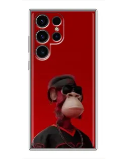 Чохол для Ulefone Note 22 з картинкою «Bored Ape в червоному»