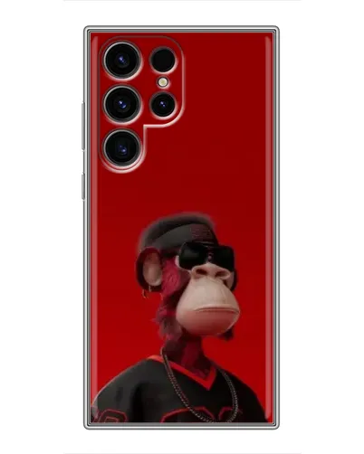 Чохол для Ulefone Note 22 з картинкою «Bored Ape в червоному»