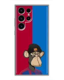 Чохол для Ulefone Note 22 з картинкою «Bored Ape — фанат Барси»