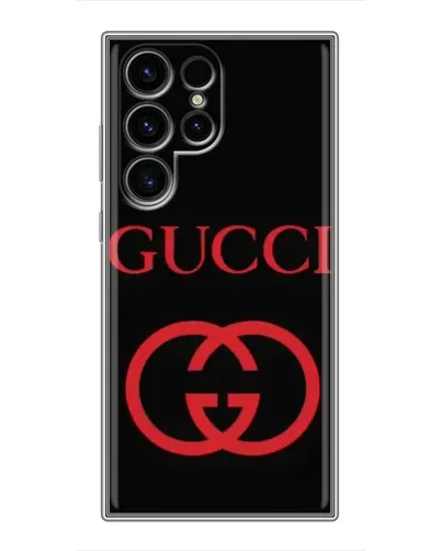 Чехол для Ulefone Note 22 с картинкой «Gucci — красный логотип»