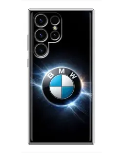 Чохол для Ulefone Note 22 з картинкою «BMW — неонове сяйво»