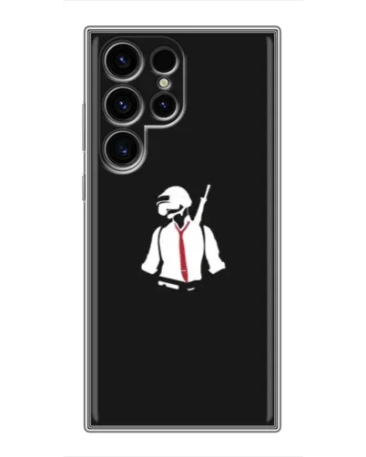 Чехол для Ulefone Note 22 с картинкой «PUBG — силуэт воина»