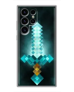 Чехол для Ulefone Note 22 с картинкой «Алмазный меч неон»