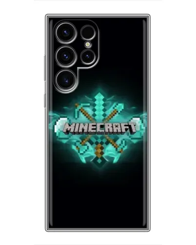 Чехол для Ulefone Note 22 с картинкой «Minecraft Diamond лого»