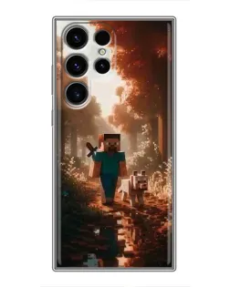 Чехол для Ulefone Note 22 с картинкой «Стив в лесу»