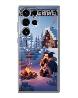 Чехол для Ulefone Note 22 с картинкой «Зимний Minecraft»