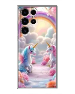 Чохол для Ulefone Note 22 з картинкою «Веселка і єдинороги»