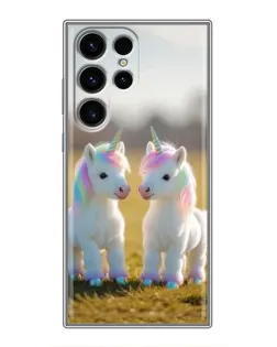 Чохол для Ulefone Note 22 з картинкою «Пара єдинорогів»