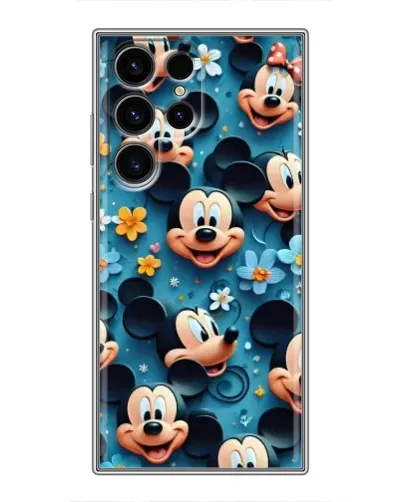 Чехол для Ulefone Note 22 с картинкой «Паттерн Микки и Минни»