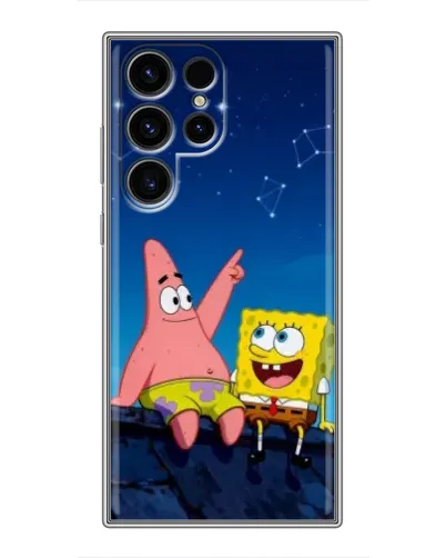 Чохол для Ulefone Note 22 з картинкою «Губка Боб та Патрік вночі»
