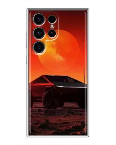 Чехол для Ulefone Note 22 с картинкой «Cybertruck на Марсе»