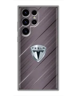 Чехол для Ulefone Note 22 с картинкой «Металлическая текстура Tesla»