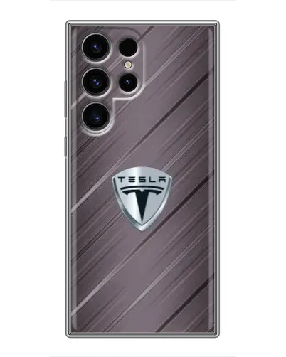 Чехол для Ulefone Note 22 с картинкой «Металлическая текстура Tesla»