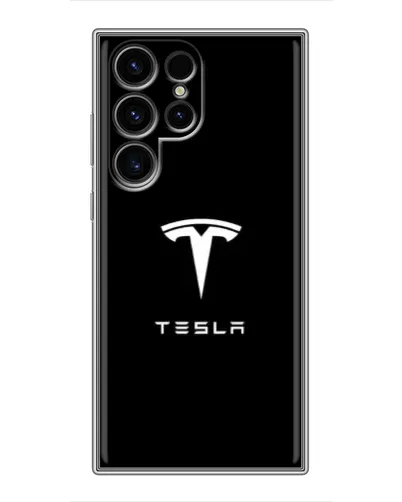 Чехол для Ulefone Note 22 с картинкой «Tesla White Logo»