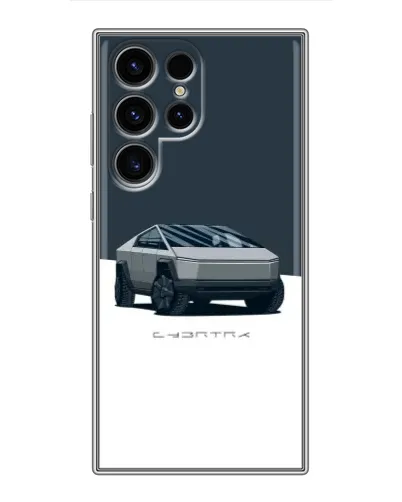 Чехол для Ulefone Note 22 с картинкой «Серебристый Cybertruck Tesla»