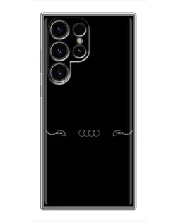 Чехол для Ulefone Note 22 с картинкой «Audi — световой подпись»