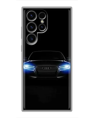 Чехол для Ulefone Note 22 с картинкой «Audi в неоне»