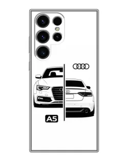 Чехол для Ulefone Note 22 с картинкой «Audi — контрастный дизайн»