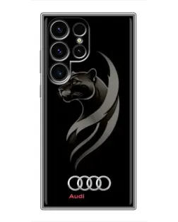 Чехол для Ulefone Note 22 с картинкой «Графика — пантера и Audi»