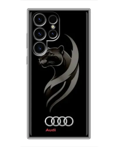 Чехол для Ulefone Note 22 с картинкой «Графика — пантера и Audi»