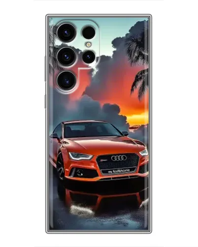 Чехол для Ulefone Note 22 с картинкой «Audi — закат»