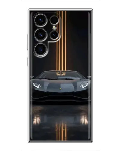 Чехол для Ulefone Note 22 с картинкой «Lamborghini золотые линии»