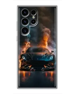 Чехол для Ulefone Note 22 с картинкой «Lamborghini дымная эстетика»