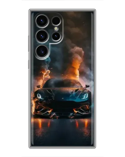 Чехол для Ulefone Note 22 с картинкой «Lamborghini дымная эстетика»