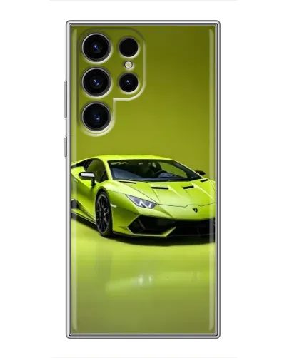 Чехол для Ulefone Note 22 с картинкой «Салатовый Lamborghini Huracan»