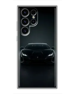 Чехол для Ulefone Note 22 с картинкой «Черный Lamborghini Aventador»