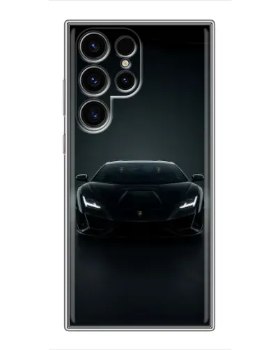 Чехол для Ulefone Note 22 с картинкой «Черный Lamborghini Aventador»
