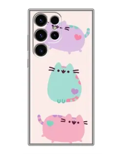 Чохол для Ulefone Note 22 з картинкою «Pusheen тріо»