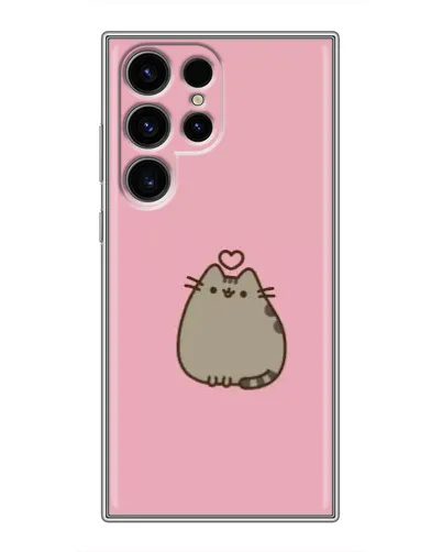 Чехол для Ulefone Note 22 с картинкой «Pusheen сердце»