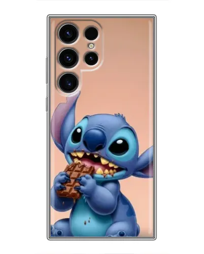 Чехол для Ulefone Note 22 с картинкой «Стич ест шоколад»
