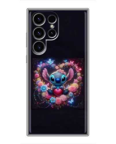 Чехол для Ulefone Note 22 с картинкой «Stitch в цветах»