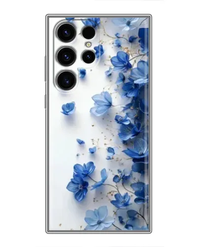 Чохол для Ulefone Note 22 з картинкою «Блакитний квітковий каскад»