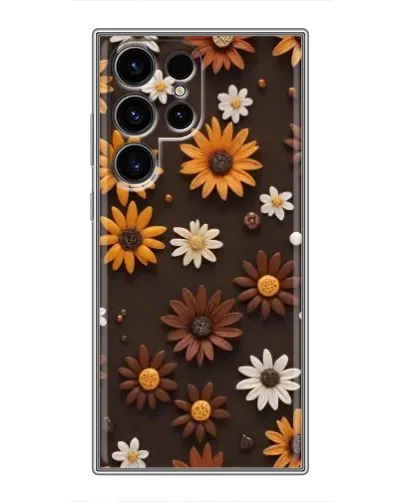Чохол для Ulefone Note 22 з картинкою «Візерунок з маленьких соняшників»