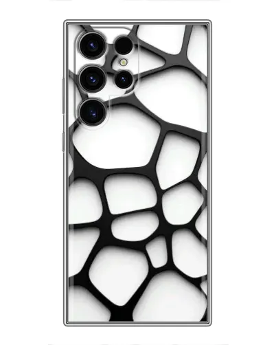 Чохол для Ulefone Note 22 з картинкою «Біла об'ємна сітка»