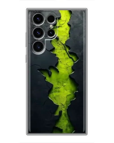 Чохол для Ulefone Note 22 з картинкою «Салатовий розлом скелі»