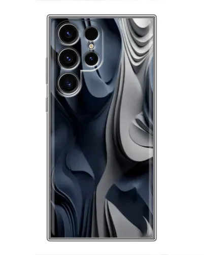 Чохол для Ulefone Note 22 з картинкою «Об'ємні сині складки»