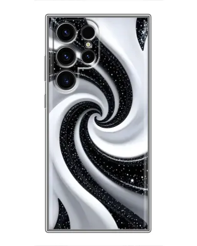Чохол для Ulefone Note 22 з картинкою «Чорно-біла спіраль»