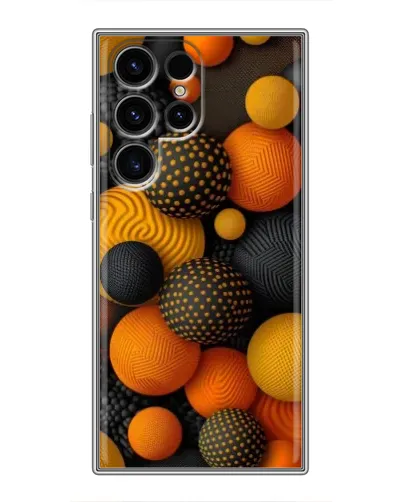 Чохол для Ulefone Note 22 з картинкою «Об'ємні помаранчеві сфери»