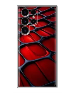 Чохол для Ulefone Note 22 з картинкою «Червона глянцева сітка»