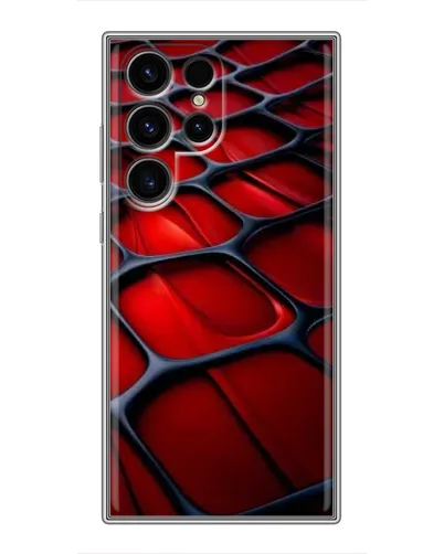 Чохол для Ulefone Note 22 з картинкою «Червона глянцева сітка»