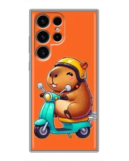 Чохол для Ulefone Note 22 з картинкою «Капібара на скутері»